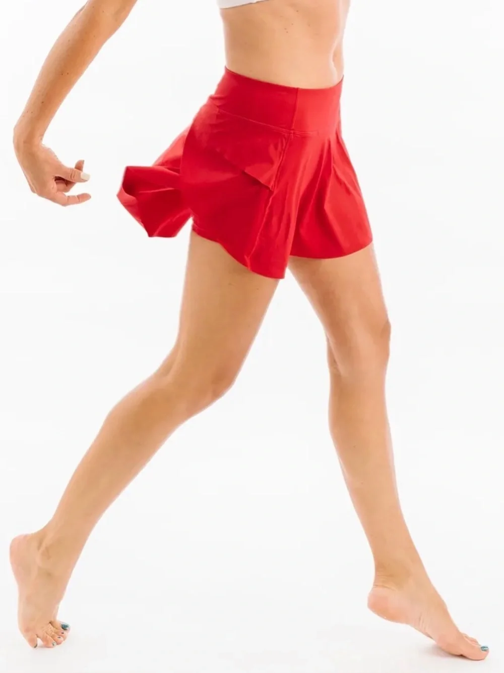 Zyia Red Grand Slam Skirt size Large Skort Built in Shorts Tennis Golf